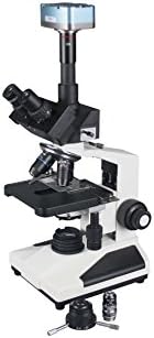 Radical 2500x Qualidade profissional Darkfield Trinocular Live Blood Microscópio Médico Câmera de 5MP PC W 5WATT LED