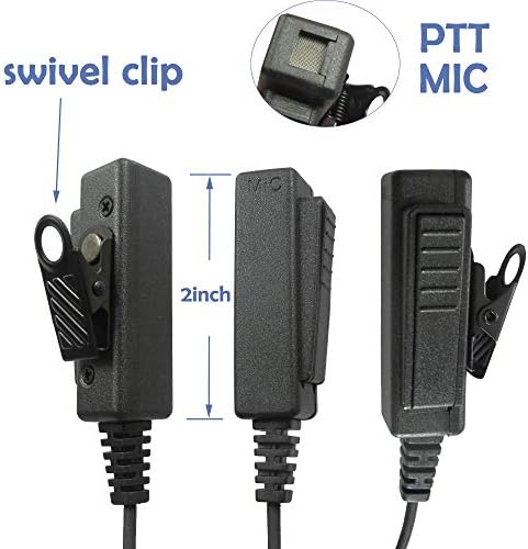 Fone de ouvido de 2 pinos de rádio de 2 pinos com ptt e fone de ouvido de tubo de ar acústico PTT e micro