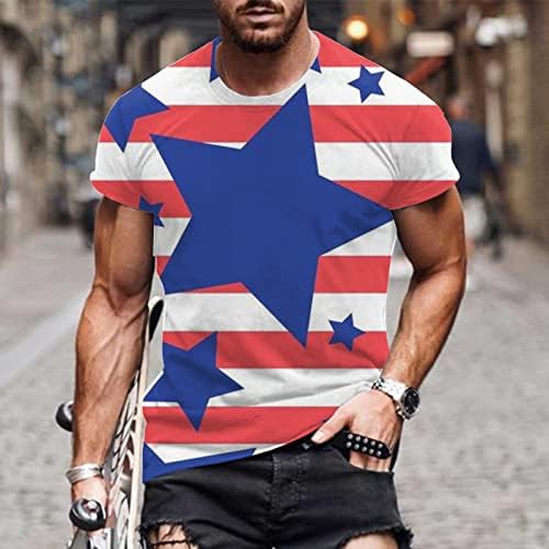 Lcepcy mass Cool camisetas de bandeira americana Casual Crew pescoço de manga curta T Camisetas 2023 Caminhadas atléticas de treino
