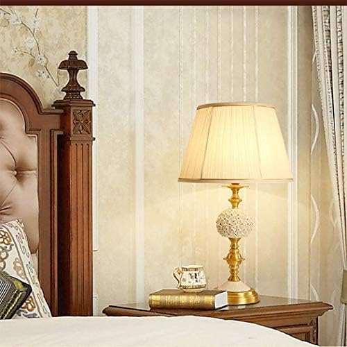 Lâmpada de mesa de cristal de luxo WSSBK YGQJJ, lâmpada decorativa da sala de estar de mesa de café da cama de cabeceira de