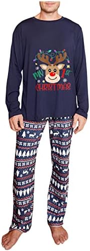 Família correspondente de pijamas de natal definido férias santa elk gapachic sleepwear pjs conjunto para casais e meninas meninas