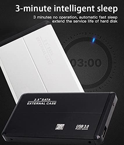 Conectores 2,5 polegadas SATA para USB3.0 HDD Gabinete móvel Caixa de disco rígido para SSD Caixa HDD de armazenamento externo com USB3.0/2.0 ABS -
