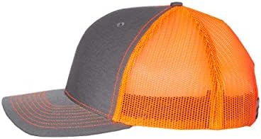 Richardson 112 pacote de 12 chapéu personalizado com texto/logotipo bordado, tampa personalizada de caminhoneiro ajustável