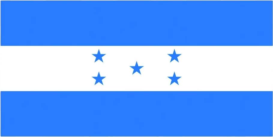 Adesivo de bandeira hondurenha auto adesiva de vinil honduras hn hn - c1942 - 6 polegadas ou 15 centímetros de tamanho de decalque