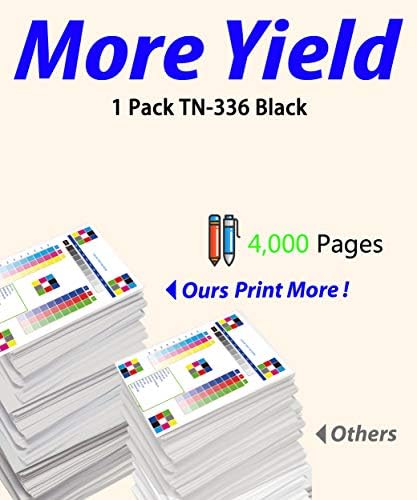 Substituição de cartucho de toner TN336 compatível com impressão colorida para irmão TN-336 TN336BK TN-336BK Usado para HL