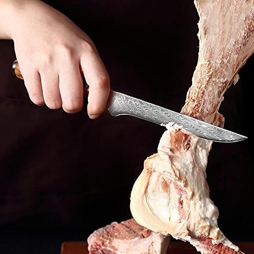 Home e cozinha/cozinha e jantar/cozinha utensi 6 polegadas 67 camadas Damascus aço faca de faca chef de peixe cru de peixe salmão