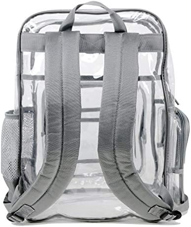 Smarty Heavy Duty Clear Backpack V6 Durável Transparente Veja através da bolsa