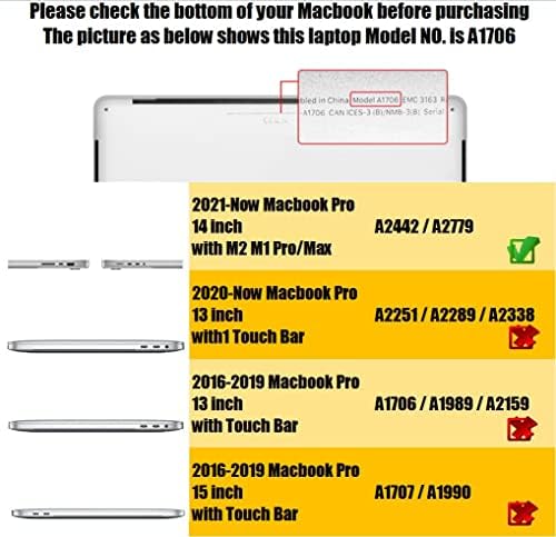 SE7ENLINE COMPATÍVEL com MacBook Pro Case 14 polegadas 2021 2022 2023 M2 M1 PRO/MAX A2779 A2442 TPU+PC CASA DE CHELA