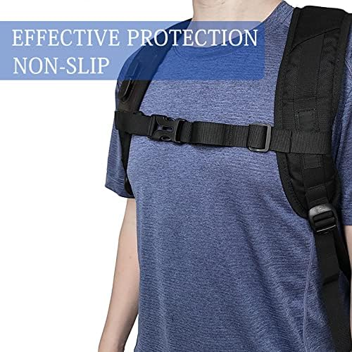 WishLotus 5 PCs Backpack tira de tira de peito Multi-cor ajustável mochila esternum cinta cinto de peito com fivela ótima para caminhada e corrida