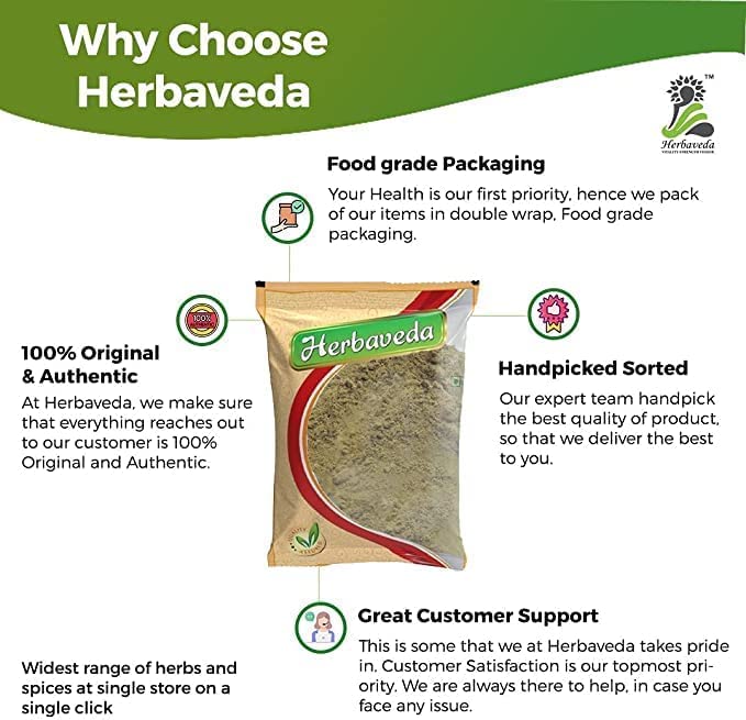 Fett Herbaveda- Babool Phali Powder 500g | Kikar Fali Powder | Acacia arabica | Babool Pods