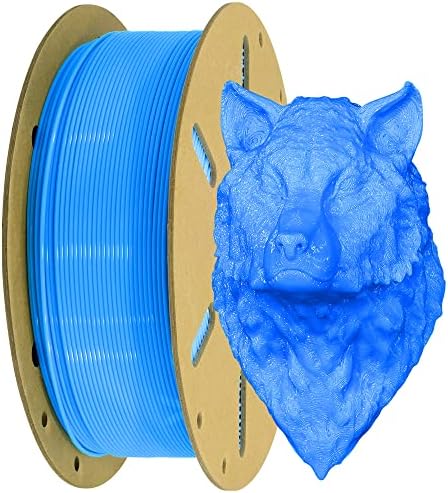 MKOEM Blue PLA 1,75 mm PLA Blue 3D Filamento, 1 kg 2,2 libras Material de impressão 3D PLA, tolerância de alto diâmetro, amplamente ajustado para a impressora 3D/caneta 3D; 1 kg de impressão 3d filamento planta azul
