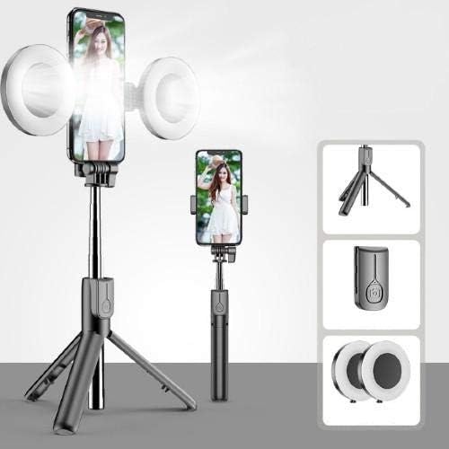 Suporte de ondas de caixa e montagem compatível com vivo y21s - selfiepod de luz de anel, bastão de selfie braço extensível com luz