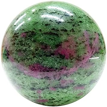 Esferas de cristal de bola zoisita rubi natura