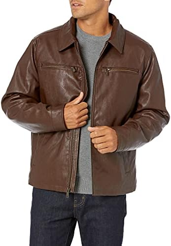 Dockers Men James Faux Leather Jacket