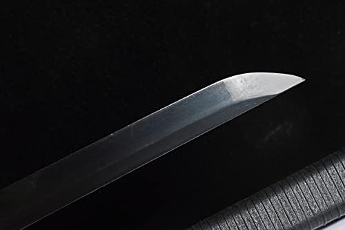 Black Double Japanese Swords Katana Carbon Steel Musashi Tsuba