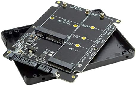 Cy 2 em 1 combinação M.2 Ngff B-key & MSATA SSD para SATA 3.0 Adaptador Conversor Case
