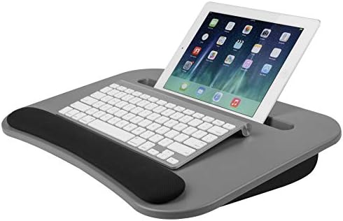 LapGear Edesk Lap Desk - Cool Gray - se encaixa em laptops de até 15,6 polegadas e a maioria dos dispositivos de