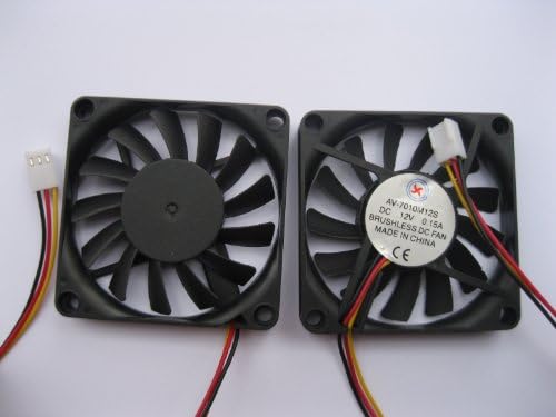 10 PCS Fan de resfriamento DC sem escova 12V 7010s 13 Blades 3 fios 70x70x10mm Manga de manga Skywalking