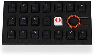 Tai -hao Taihao Rubber Keycap Set - Black - 18 PCs