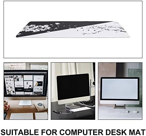 Acessórios para escritórios do Solustre Office Acessórios para laptop Desk-teclado Anti-Skid Anti-Desktop Borracha Modern Mat Pad Padrão de computador Padrão para acessórios de mesa para escritório Acessórios para laptop