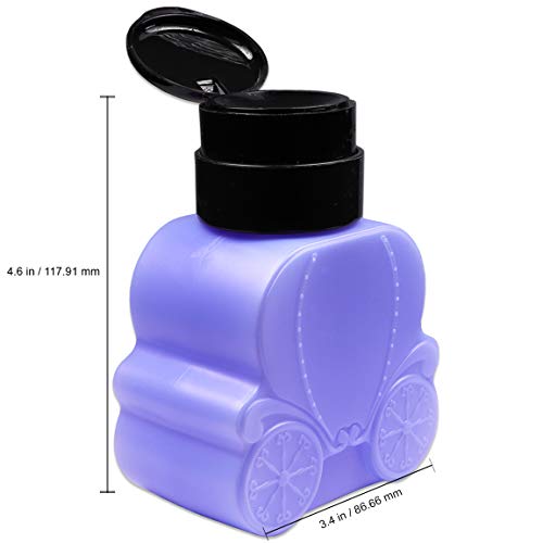 Beauticom 250ml/8oz Opaco Purple Carriage Push Push Down Dispenser Bottle para prego acrílico acetona polimento líquido