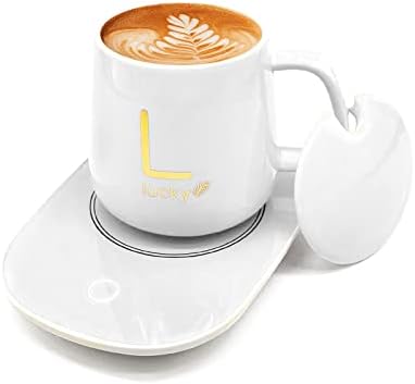 Aquecedor de café para mesa com interruptor de sensor automático, caneca mais quente para a mesa portátil, capa