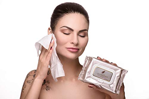 Fast Beauty Co Go lindos lenços de removedor de maquiagem facial micelares, limpeza diária Face Towlettes para remover