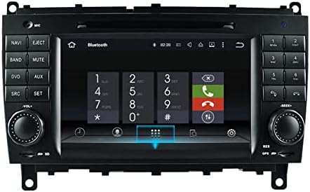 Hualingan W209 Radio Bluetooth para Mercedes CLK C209 Atualização estéreo 200 220 280 320 350 500 550 63 Unidade