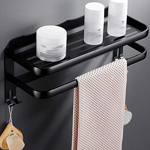 Rack de toalha simples genérico, trilhos de barra de toalhas cromados da prateleira de toalhas, suporte de toalha