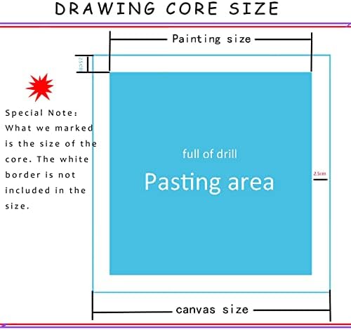 Kits de pintura de diamante para adultos, paisagem abstrata de diamante arte infantil diy 5d tinta por números, broca