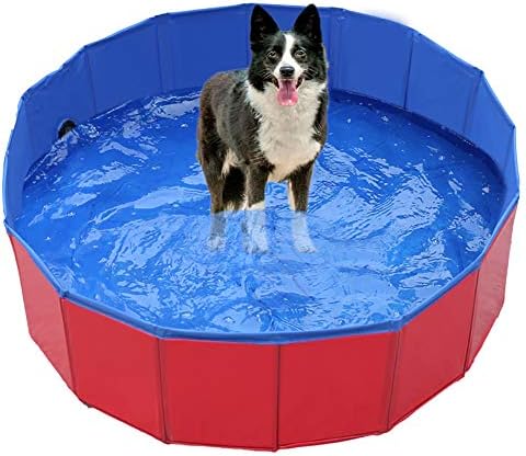 Piscina de piscina portátil PVC Pet Wading Poned Bath Bath para gatos e crianças, piscina dobrável de animais de estimação - piscina