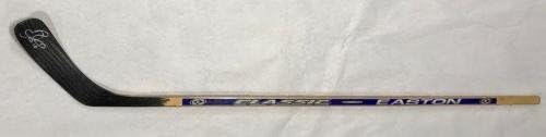 Gary Roberts Toronto Maple Leafs assinado em tamanho grande Hockey Stick COA - Autographed NHL Sticks