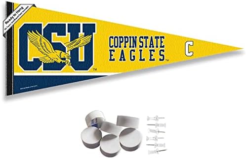 Coppin State Eagles Bandeira de ginástica e padrs de montagem de parede