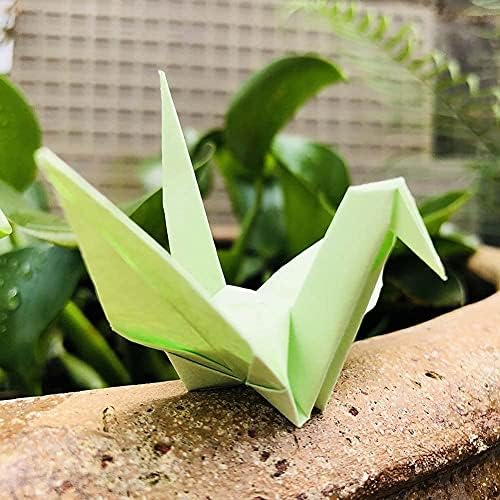 100pcs 7cm dobrado origami pássaros precedentes Rainbow origami guindastes para festas de aniversário festas de aniversário faixas de mesa de chá de chá de bebê suprimentos de festas de bebê decorações de guindundas de guindaste diy guirlandas de pássaros para colega