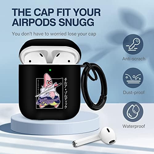 MaxJoy AirPods Case, anime desenho animado de design fofo AirPods AirPods 1ª e 2ª geração capa de estojo para os pods de