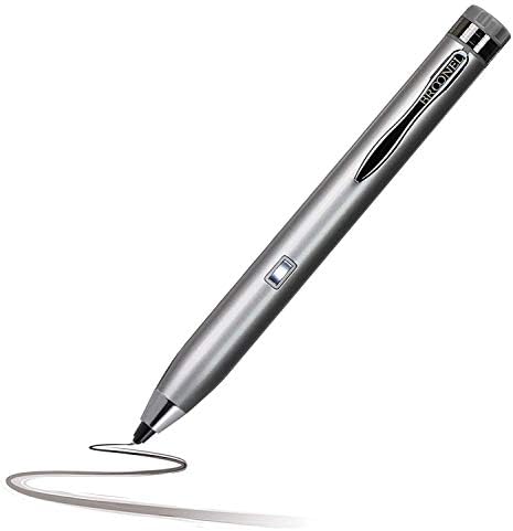 Navitech Silver Mini Fine Point Digital Active Stylus Pen compatível com o Huawei MediaPad M3