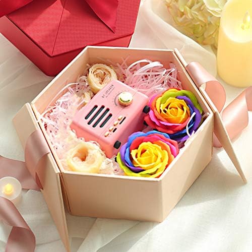 PretyZoom Elegant Hexagon Box Box Contêiner de Candy Candy Coated Paper Grande Jóias Organizador da Jóia para o Natal Ano Novo