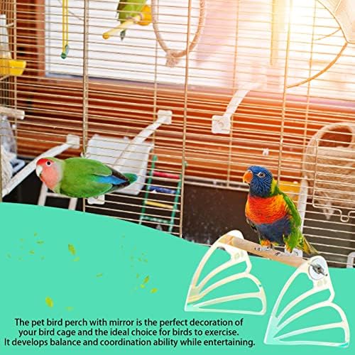 Coatuiyo Bird Pold, Bird Wood Perch | Parrot Play Stand Perch Gym Bird Cage Acessórios para Pet Judar