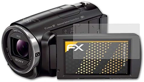 Protetor de tela AtFolix compatível com filme de proteção de tela Sony HDR-PJ620, filme de protetor FX anti-reflexivo e absorvente de choque