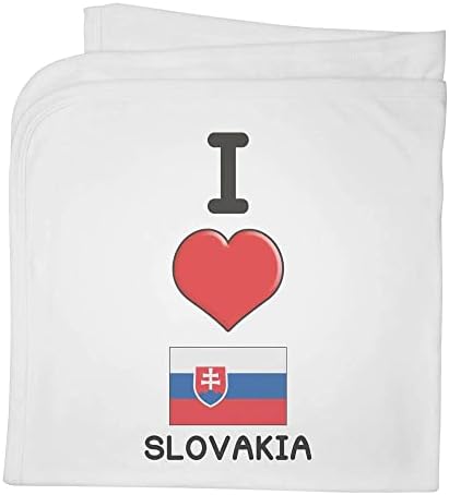 Azeeda 'I Love Slováquia' Cotton Baby Clanta / xale