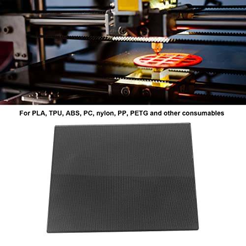 Placa de construção de vidro temperada com ftvogue, 200x200x4mm 3D Plataforma de vidro Plataforma Microporous para PLA TPU ABS PC, Plataforma de impressora 3D