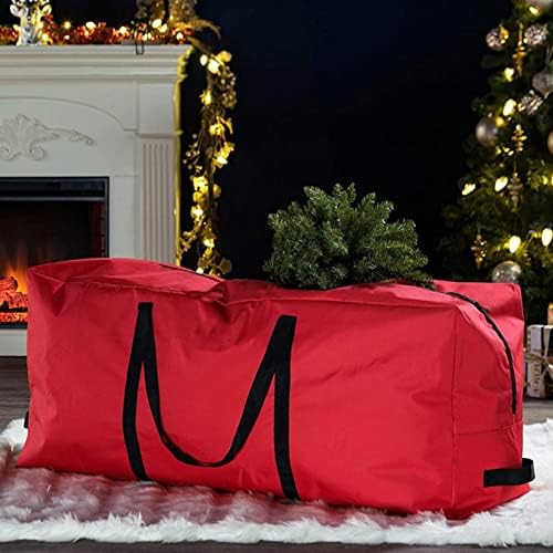 Bolsas de Natal, material impermeabilizado com bolsas de armazenamento extra grandes de armazenamento em zíperes de armazenamento de árvore para artificial