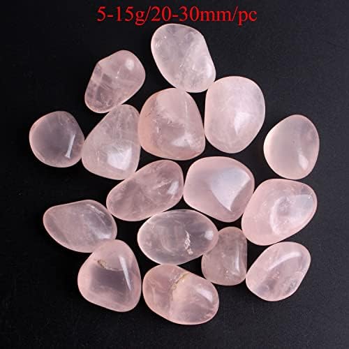 Ertiujg husong312 5pcs rosa natural quartzo polido Mini caído em forma irregular em forma de cristal decoração de