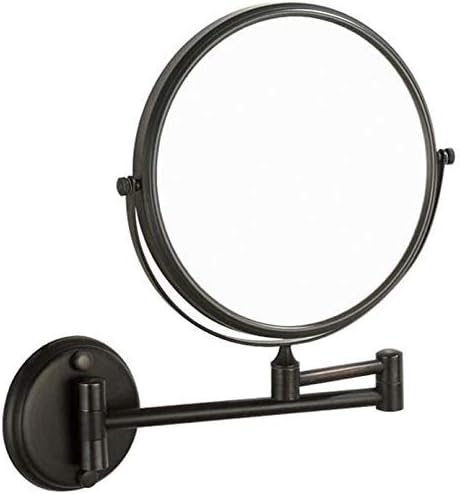 Larro banheiro espelho 3 vezes maquiagem de maquiagem de dupla face espelho de banheiro parede telescópica espelho dobrável