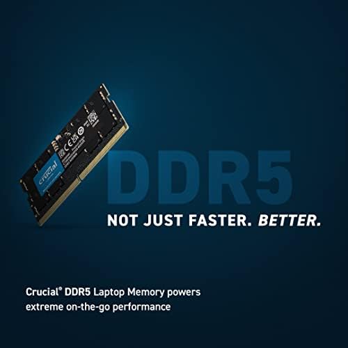 Kit RAM crucial 64 GB DDR5 4800MHz CL40 Laptop Memory Ct2K32G48C40S5