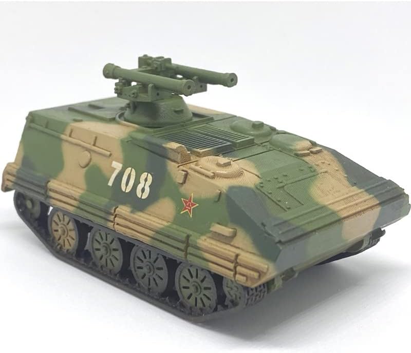 Força China tipo 63 Lançador anti-Tank Equipamento ativo Camouflage 708 1/72 Modelo pré-construído do tanque de resina de resina