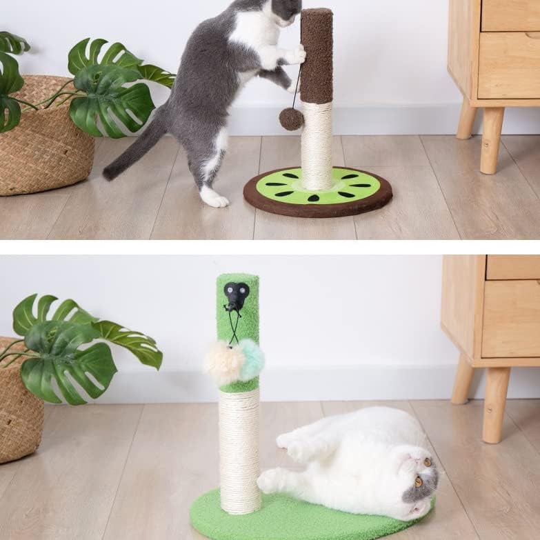 Gretd Scratcing Pólo Tree Fun Sisal Post Scratch Tower Pulls Ball Jump Play Toy Pet Kitten Frame para gatos