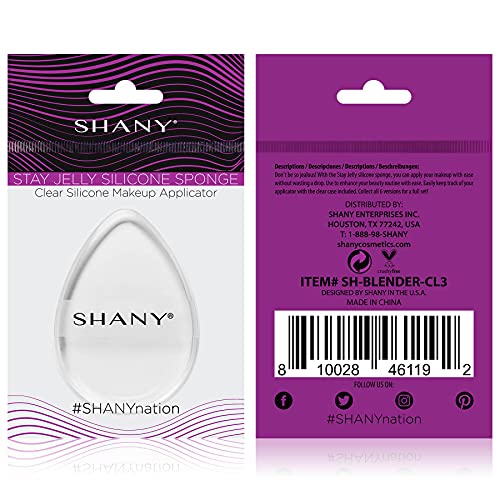 Sponny stay jelly silicone esponja - maquiagem clara e não absorvente Sponge para aplicação impecável com fundação - Teardrop