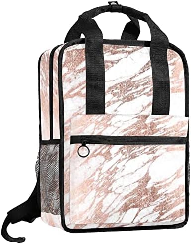Mochila de viagem VBFOFBV, mochila de laptop para homens, mochila de moda, arte de marmoreio dourado