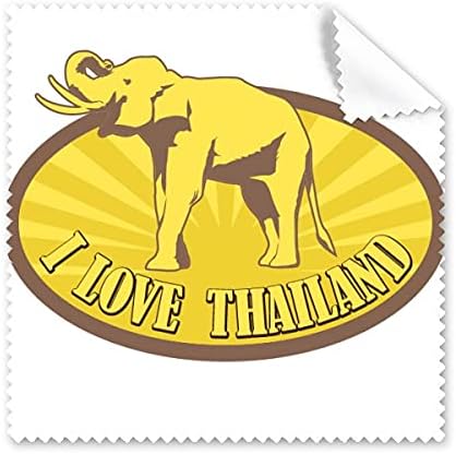 Tailândia eu amo a Tailândia limpando elefante, tela de pano de pano de tópicos de copos de limpeza 5pcs